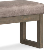 SIMPLIHOME Milltown Small Ottoman Bench - Image 9