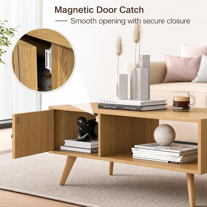 Manora Mid Century Modern Coffee Table - Image 9