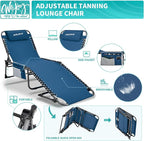 #WEJOY Folding Lounge Chair Outdoor, 5-Position Adjustable Sunbathing Tanning - Image 4