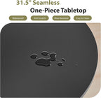 31.5" Round Dining Table for 2-4, Modern Kitchen Table - Image 5