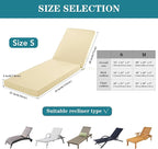 Chaise Lounge Cushion Outdoor, Waterproof and Stain-Resistant Lounge Deck - Image 5