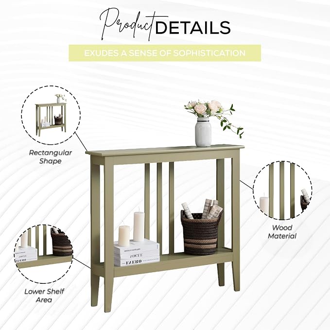Kings Brand Furniture Narrow Console Table - Image 3