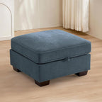 TEKAMON 27.5" Storage Ottoman, Square Footrest by TEKAMON