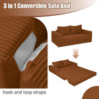 COMAX Convertible Sofa Bed Queen, Corduroy Folding Floor Couch Pull Out Couch - Image 7