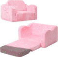 MeMoreCool Glowing Unicorn Kids Chair, 2-in-1 Glow in the Dark Kids Couch Fold by MeMoreCool