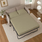 Sleeper Sofa Bed Sheet, 100% Cotton 400 Thread Count, 4 Piece Set, Deep Pocket - Image 5