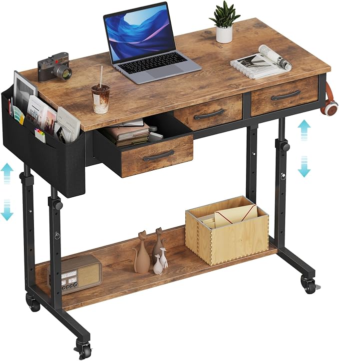 WINAZ Rolling Standing Desk Adjustable Height by Unknown
