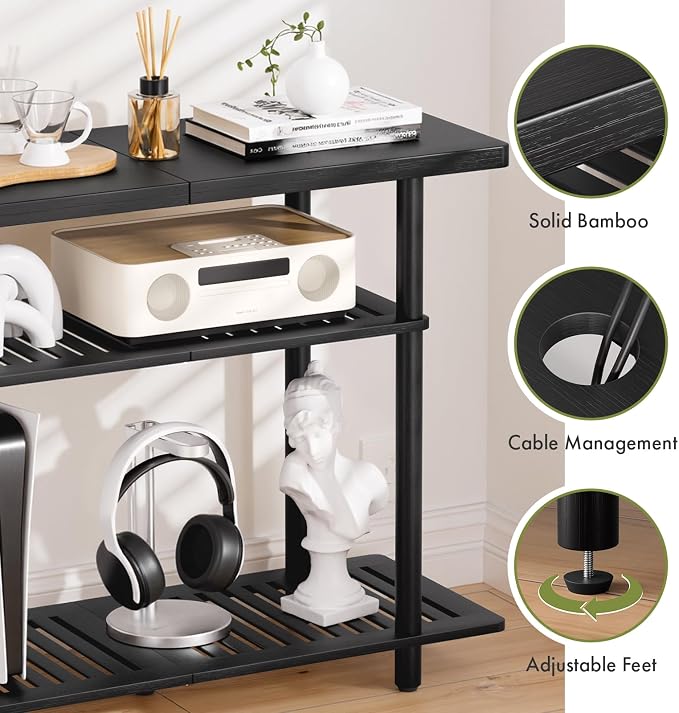 Bamboo TV Stand, Small TV Stands - Image 6