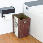 Small Wood Trash Can Wastebasket, Farmhouse Rectangular Garbage Can Waste Basket - Image 8