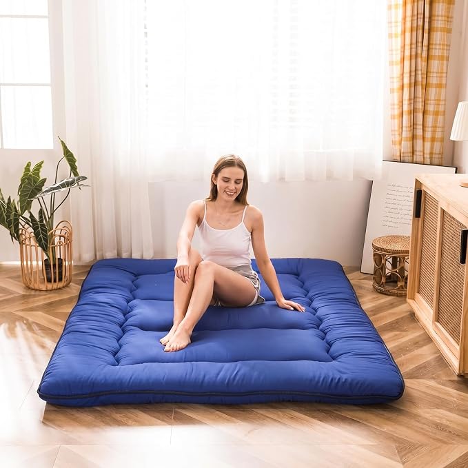 MAXYOYO Japanese Floor Mattress Futon Mattress, Thicken Sleeping Pad Foldable by MAXYOYO