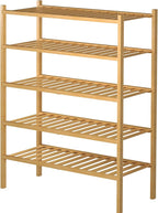 ROMGUAR CRAFT 5 Tier Bamboo Shoe Rack - Image 7