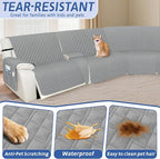 Arfntevss Recliner Sectional Couch Covers 1OO% Waterproof L Shape Sofa Cover - Image 5