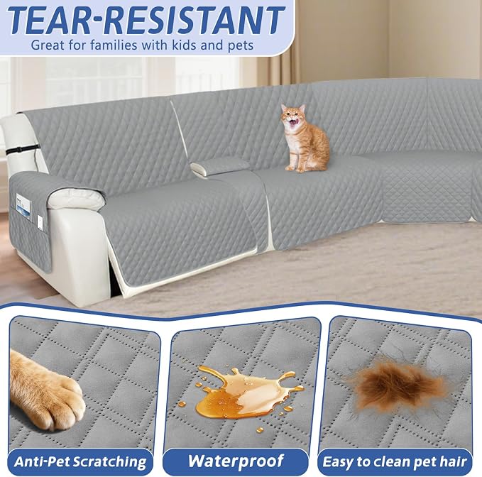 Arfntevss Recliner Sectional Couch Covers 1OO% Waterproof L Shape Sofa Cover - Image 5