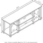 Furinno ‎20 Pounds Turn-N-Tube No Tools 3D 3-Tier Entertainment TV Stand up to - Image 5