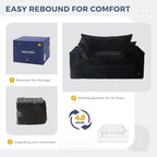 MAXYOYO 59" Bean Bag Sofa Couch, Loveseat Boneless Couch in a Box, Upholstered - Image 7