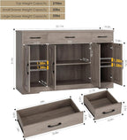 HOSTACK Buffet Sideboard Cabinet - Image 3