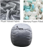 Bean Bag Chairs, Memory Foam Stuffing Bean Bag Chair - Image 2