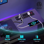 Bestier LED TV Stand for 55/60/65 Inch TV, Modern Gaming TV Console - Image 5