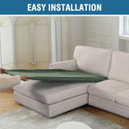 H.VERSAILTEX Sectional Couch Covers 1 Piece Chaise Slipcover L Shape Separate - Image 8