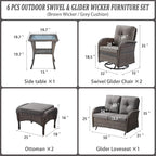 Belord 6 Piece Patio Conversation Sets - Image 2