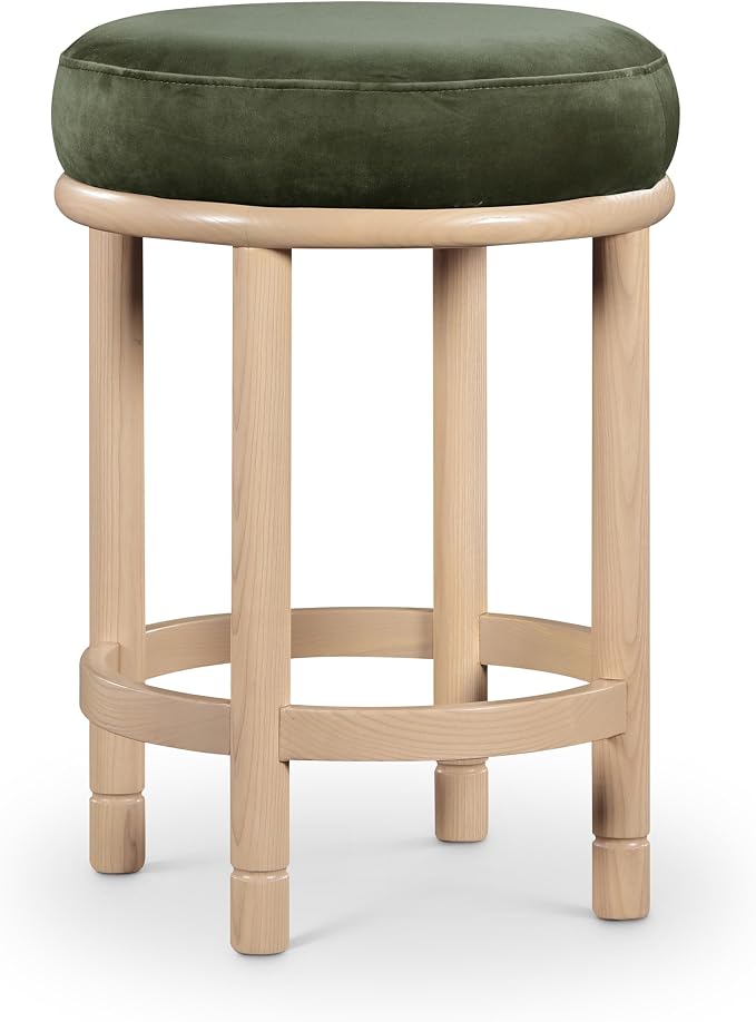 Meridian Furniture 976Green-C Monette Collection Art Deco Counter Stool by MeridianFurniture