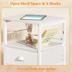 Furologee Nightstand Bedside Table - Image 6