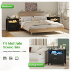 WOOVIVS End Table Set of 2 - Image 9