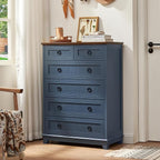 Joaxswe Farmhouse 6 Drawer Dresser - Image 9