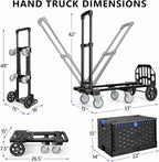 KEDSUM 4-in-1 Convertible Dolly Cart - Image 8