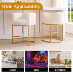 ClinQ 26" H Counter Height Bar Stools Set of 2, Modern Barrel Counter Stools - Image 5