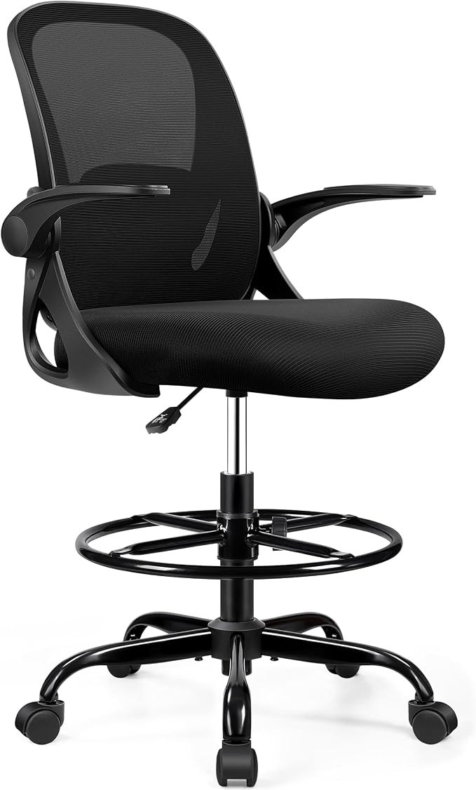 Drafting Chair Tall Office Chair - Image 8
