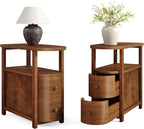 LITTLE TREE Solid Wood End Table Set 2 - Image 8