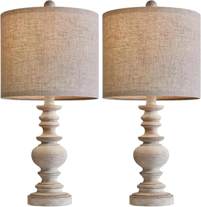 BOBOMOMO Tradition 20" Rustic Table Lamp Set of 2 - Image 4
