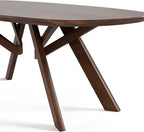 Furniture of America Nazaen VI 82.5" Mid-Century Modern Solid Wood Live Edge - Image 8