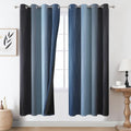 Navy Blue and Black Ombre Blackout Curtains by ESTELARTEXTILER
