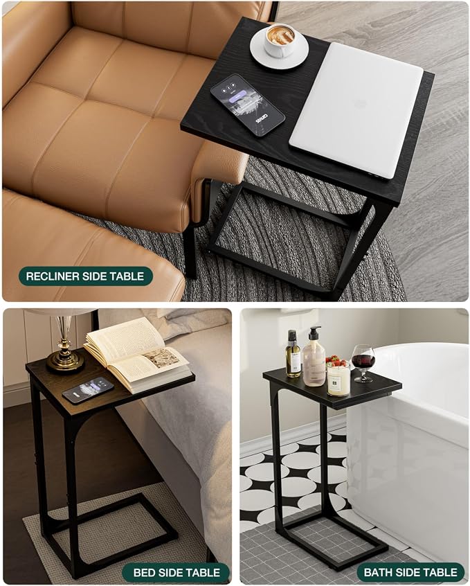 C-Shaped Side Table for Couch - Image 7