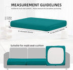 14Pcs Outdoor Cushion Covers, Elastic Patio Cushion Covers | Washable, - Image 2