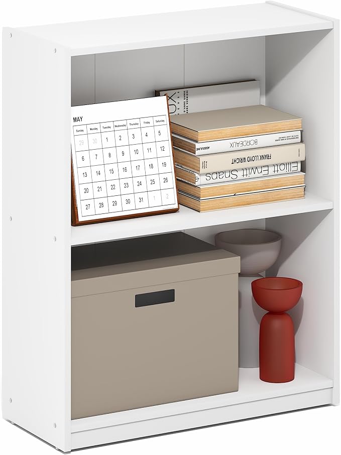 Furinno Gruen Book Shelf, 2-Tier Small Bookshelf, Bookcase by Furinno-FitsYourSpaceFitsYourBudget