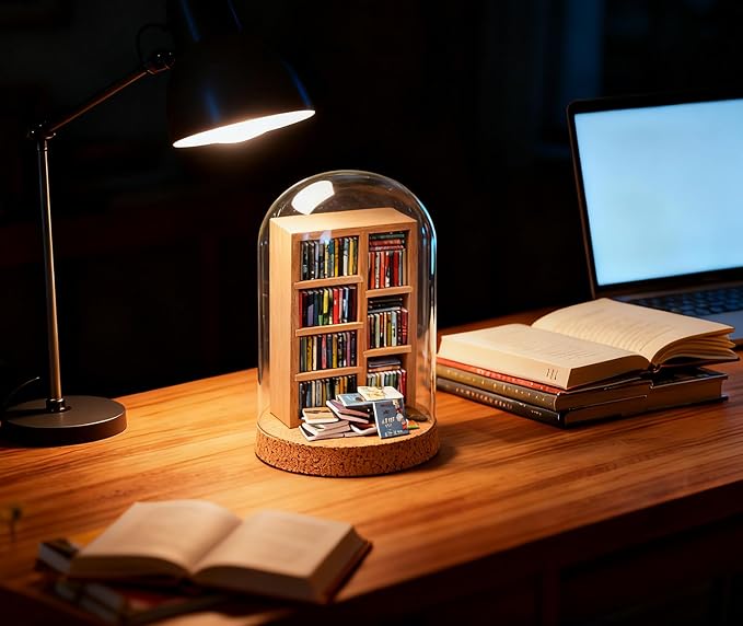 Anxiety Bookshelf, Miniature Bookcase, Mini Bookshelves - Image 3