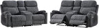 HAOMARKETS Power Reclining Loveseat Sofa Set of 2 - Image 8