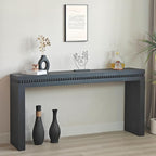 64" Console Table for Living Room, Long Sofa Table Behind Couch - Image 3