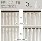 Natural Extra Wide 60 Inch Width Pinch Pleated 90 Inch Curtains | Thick Linen - Image 4