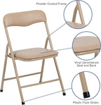 Flash Furniture Mindy Kids 3-Piece Folding Square Table and Chairs Set - Image 8