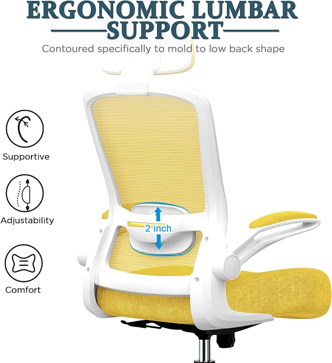 Mimoglad Office Chair, High Back Ergonomic Desk Chair - Image 3