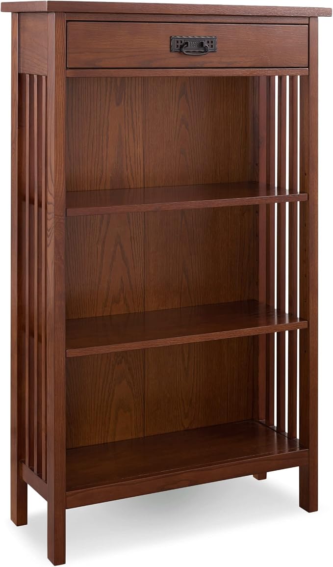 Leick Home 82262 Mission Mantel Height Bookcase by LeickFurniture