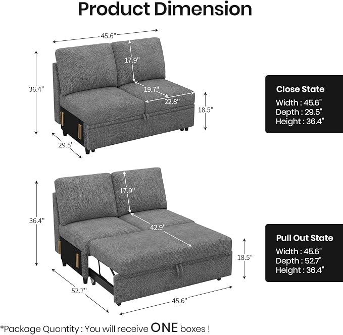 Belffin Sectional Sleeper Sofa - Image 3