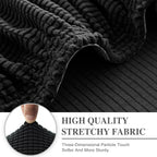 LA MEACK Couch Cushion Covers for Sectional Sofa L Shape Washable Separate Seat - Image 4