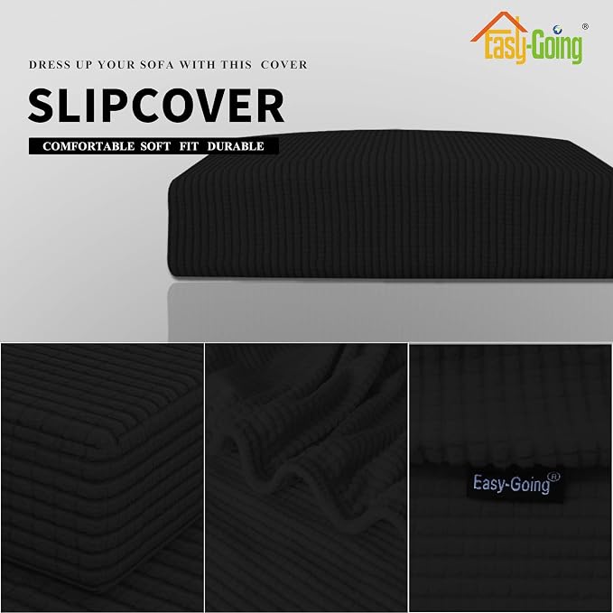 Easy-Going Stretch 1 Piece Couch Cushion Cover - Image 3