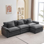 Oprisen 120" Modular Sectional Sofa, Comfy Cloud Couch Sectional Sofa by Oprisen