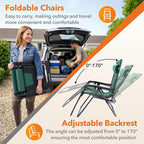 Sweetcrispy Zero Gravity Chairs, Foldable Patio Reclining Chairs - Image 4